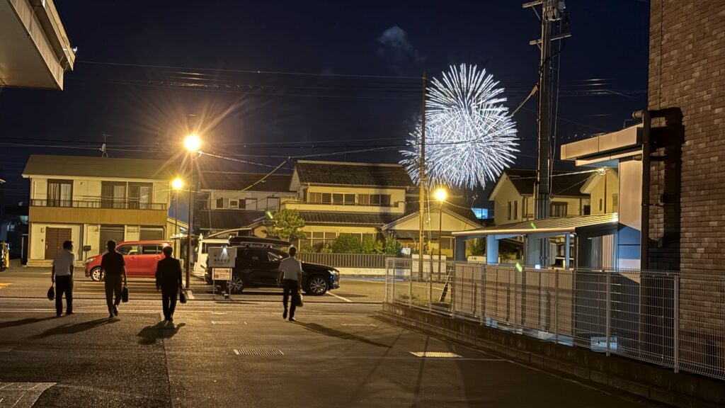藤枝市の花火大会の花火